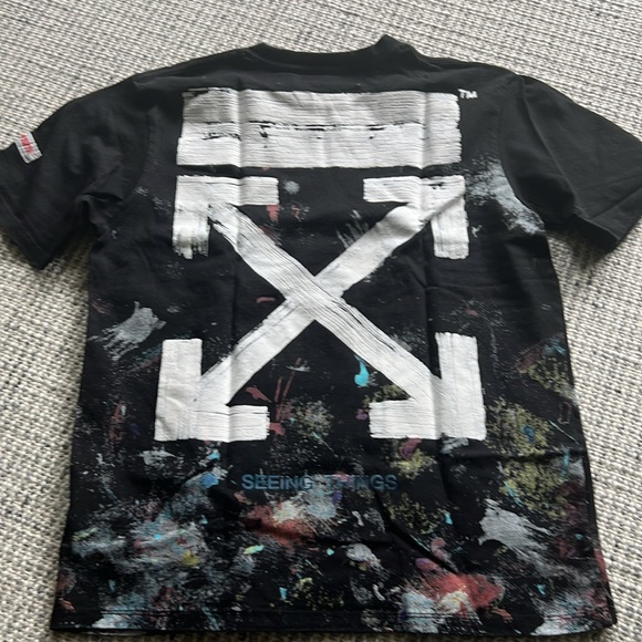 Off white Galaxy Men’s Tee Size S Used Extremely Rare Perfect Condition - Picture 3 of 9